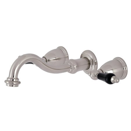 KINGSTON BRASS KS3128PKL Duchess Two-Handle Wall Mount Bathroom Faucet, Brushed Nickel KS3128PKL